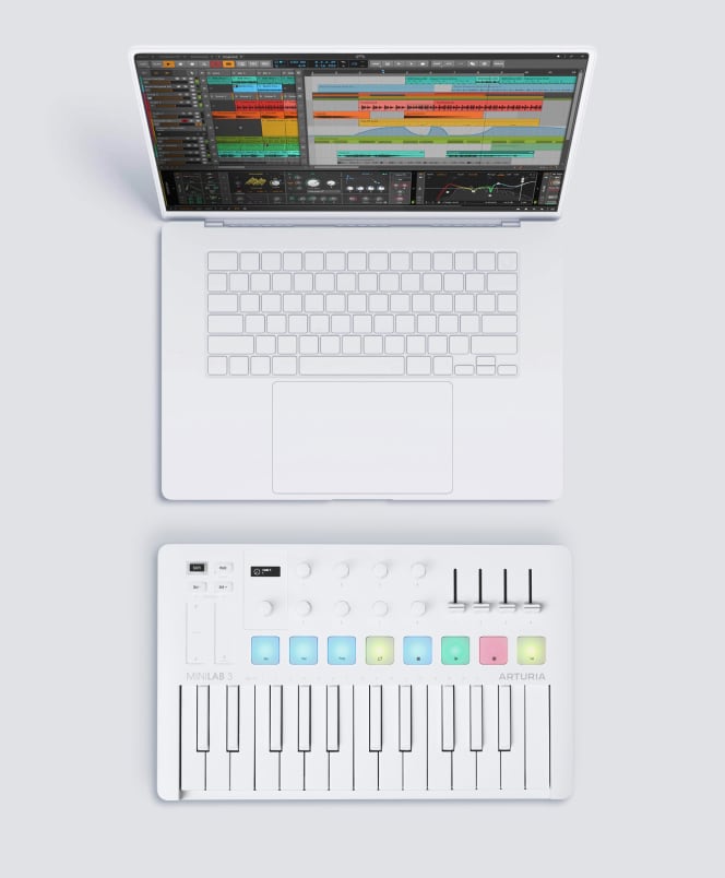 Arturia - MiniLab 3 Alpine White - MiniLab 3 Alpine White